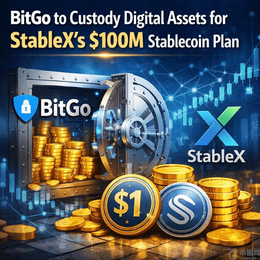BitGo获选为StableX亿美元稳定币计划托管数字资产