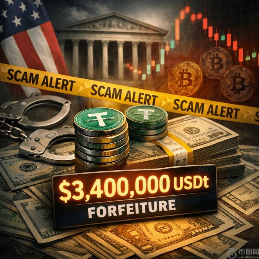 美国寻求没收与加密货币投资诈骗相关的340万美元USDt
