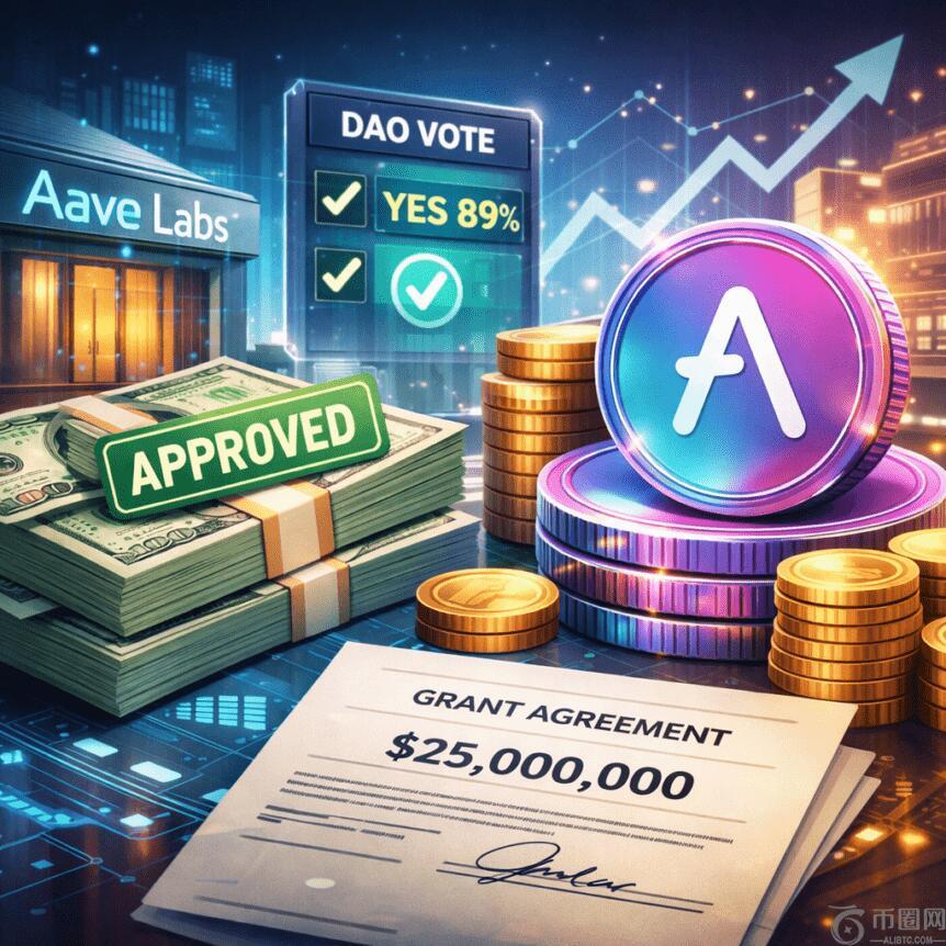 Aave DAO 批准 2500 万美元资助及 Aave Labs 代币分配方案