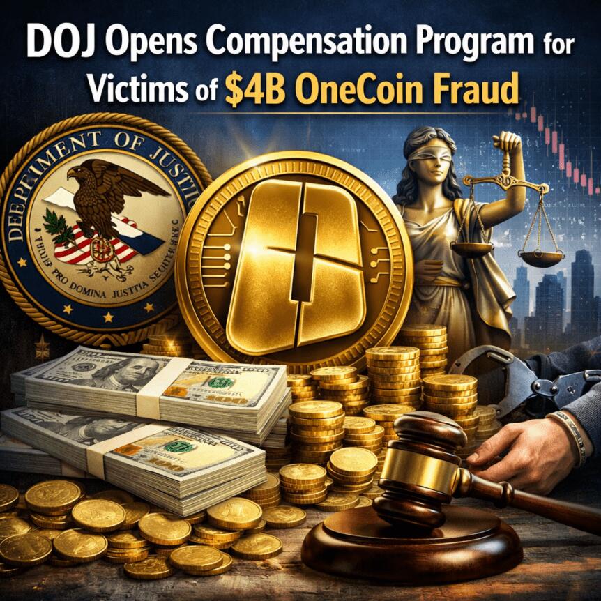 司法部启动40亿美元OneCoin欺诈案受害者赔偿计划