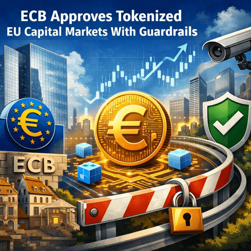 ECB批准带护栏的代币化欧盟资本市场