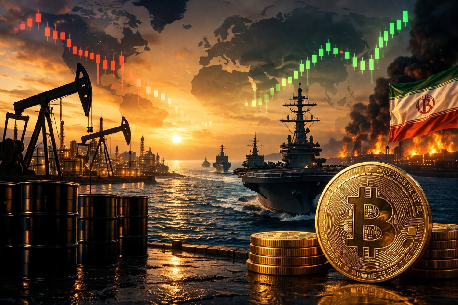 为何在特朗普封锁霍尔木兹海峡之际比特币仍大幅上涨