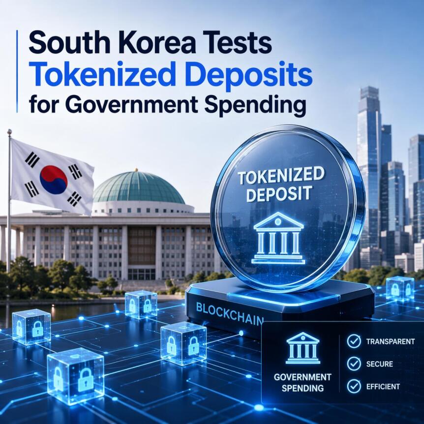 韩国试行代币化存款用于政府支出