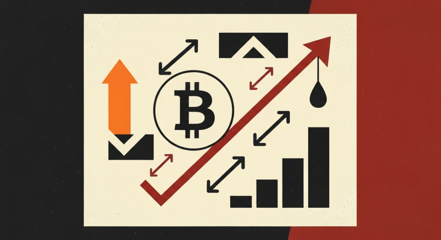 比特币，在股市调整中凸显做空过度信号……波动性加剧的转折点