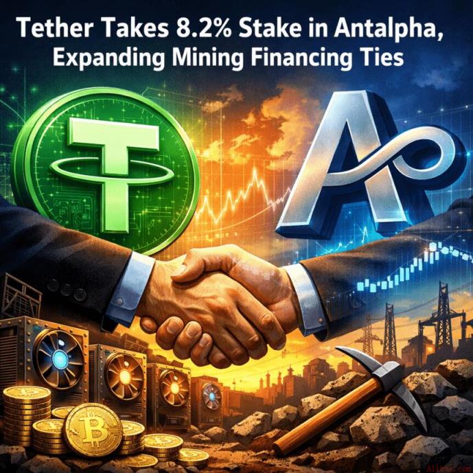 Tether购入Antalpha 8.2%股权，深化矿业金融布局