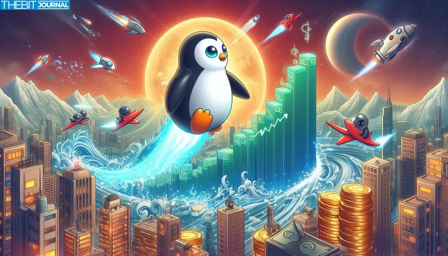 PENGU币价反弹7%，但在0.0077美元处遭遇强阻力
