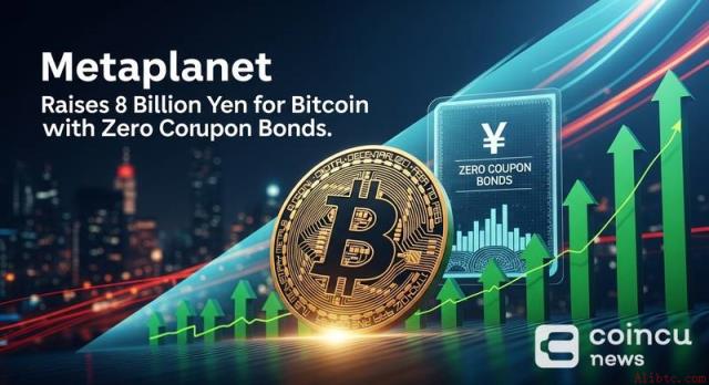 Metaplanet以零息债券筹集80亿日元投资比特币