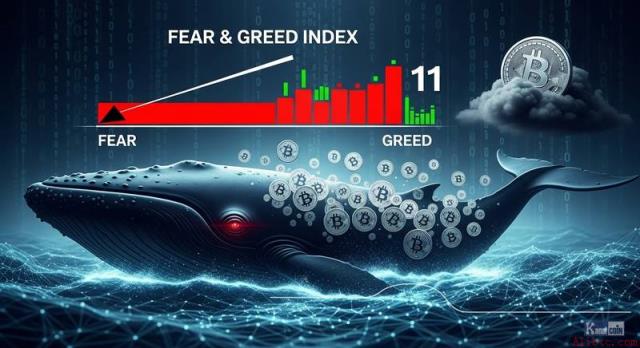 "恐惧与贪婪指数触及11点高位，比特币鲸鱼狂购27万枚BTC"
