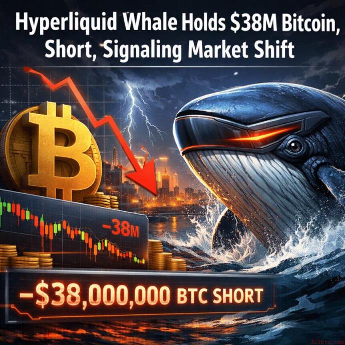 Hyperliquid巨鲸持有3800万美元比特币空头头寸，释放市场转向信号