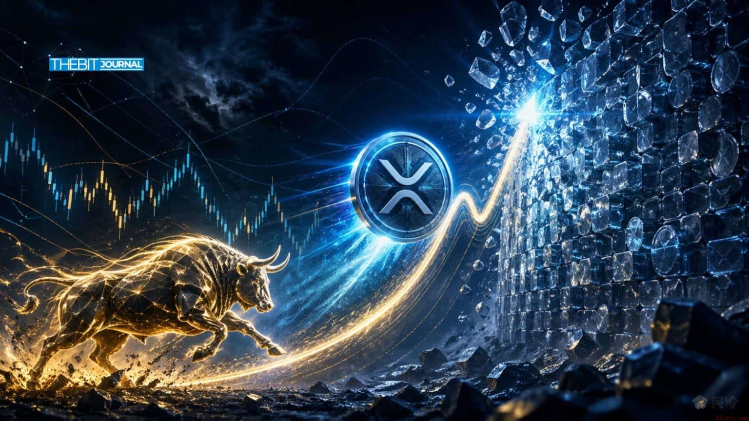 瑞波币价迎突破契机：杯柄形态与资金流入齐升