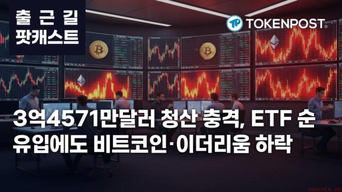 4月28日上班路上播客——3.4571亿美元爆仓引发震荡，ETF连续9日资金流入难阻市场下跌