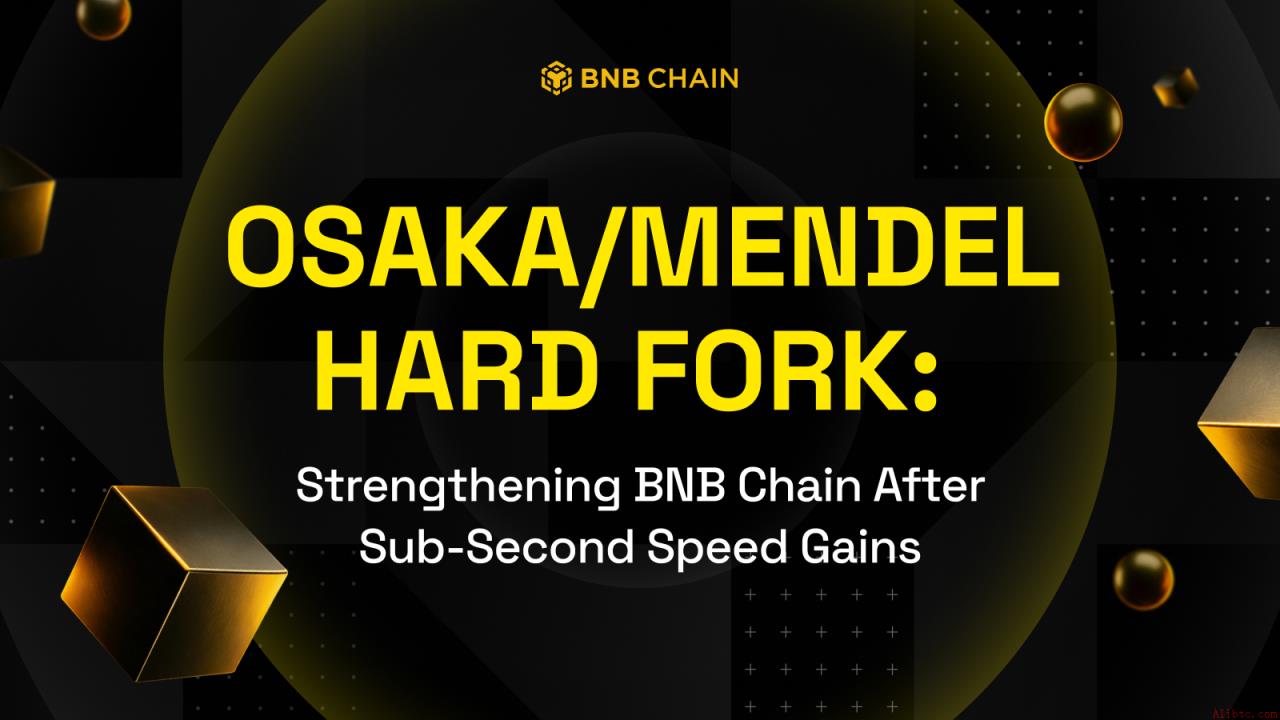 BNB Chain启动大阪/门德尔硬分叉：更快的最终性、可预测的Gas费用与更高稳定性（4月28日）