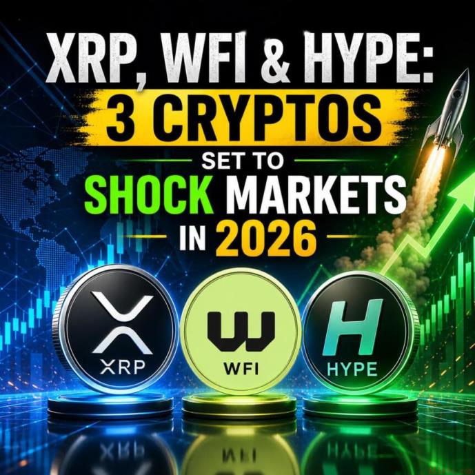 XRP、WFI与HYPE：2026年或将震撼市场的三大加密货币