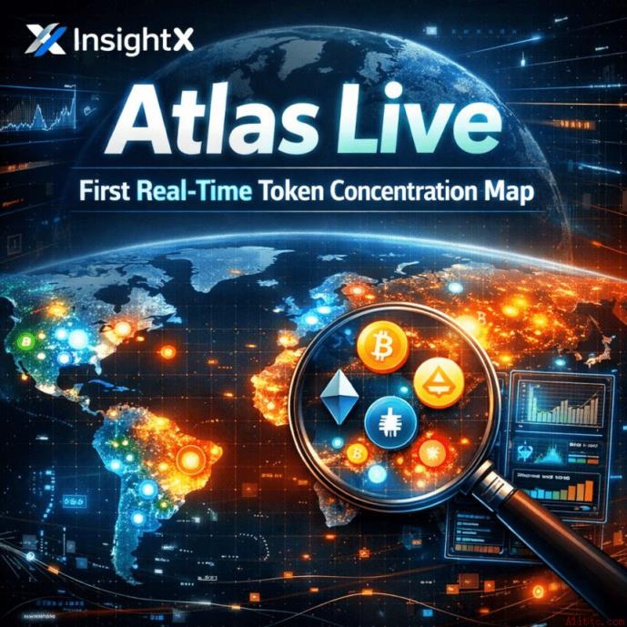 InsightX推出Atlas Live首款实时代币分布图