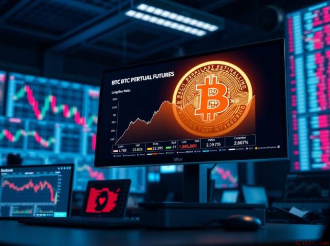 币安官网注册用户关注比特币永续合约多空比看跌信号