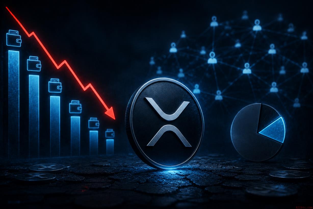 XRP新增钱包数锐减85%，流通量持续萎缩——分析师预测后市走向