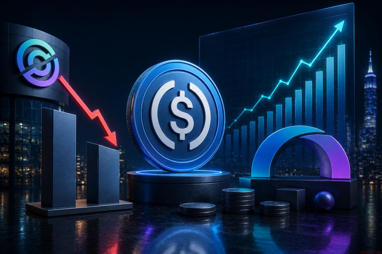 第一季度净收益下滑15%，而USDC市值已达770亿美元