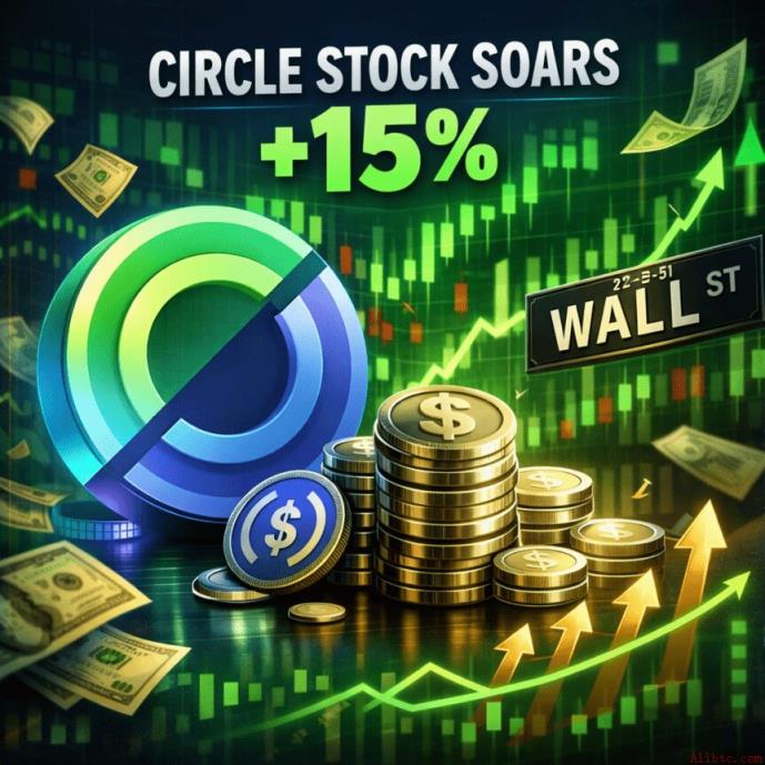 Circle股价大涨15% 华尔街押注稳定币