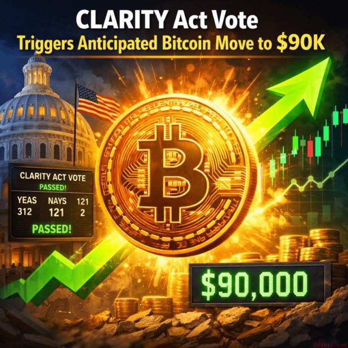 CLARITY法案投票触发比特币预期性涨至9万美元