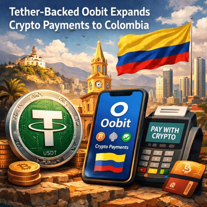Oobit 获 Tether 支持 拓展哥伦比亚加密货币支付市场
