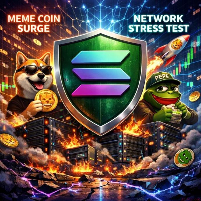 Solana应对表情币激增，网络压力测试见真章