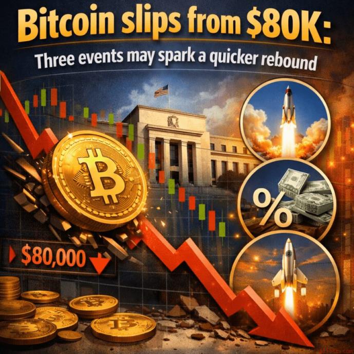 比特币滑落8万美元；三大利好或助其加速反弹