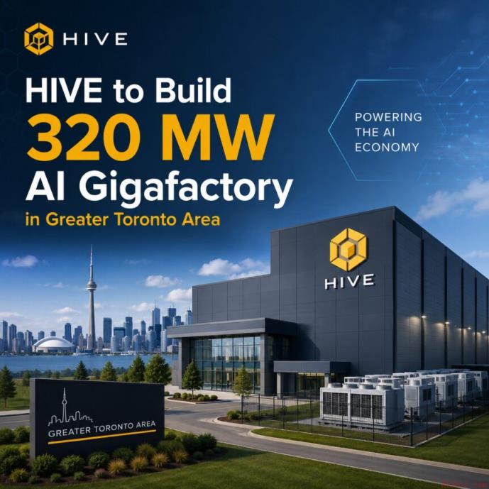 HIVE计划在多伦多地区建造320MW人工智能超级工厂