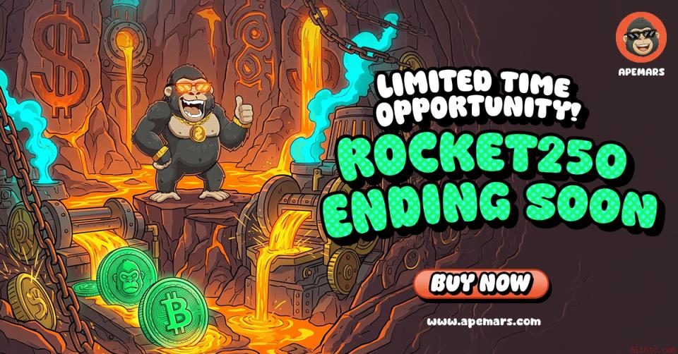 错过以太坊和Zcash？别错过APEMARS第二阶段——迄今募资超47万美元、回报率达1219%的加密货币首选