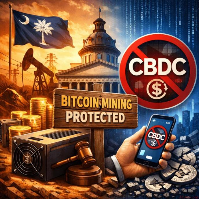 南卡罗来纳州通过立法保护比特币矿工并禁止央行数字货币支付