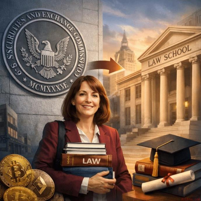 标题：Crypto Mom将离职SEC加入法学院