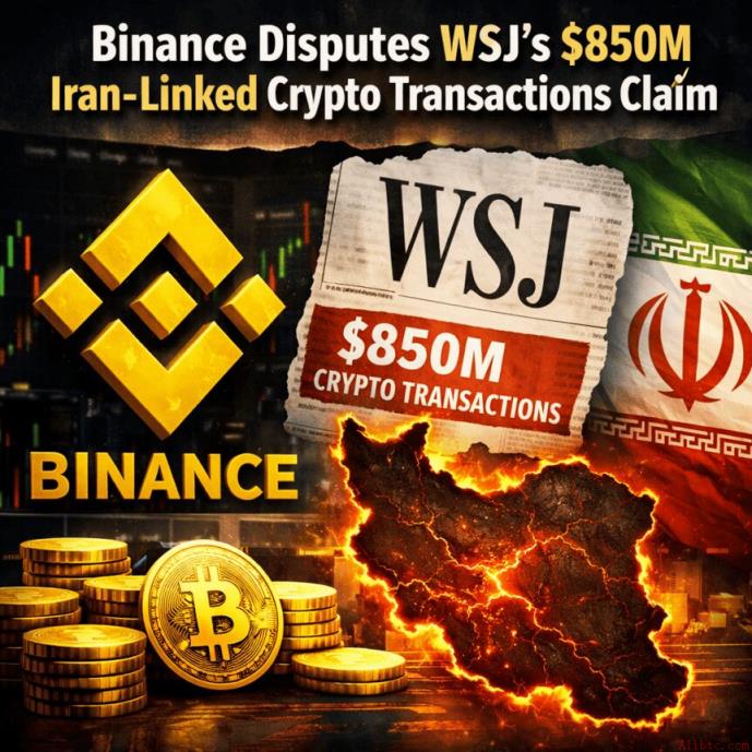 币安反驳《华尔街日报》8.5亿美元涉伊朗加密货币交易指控