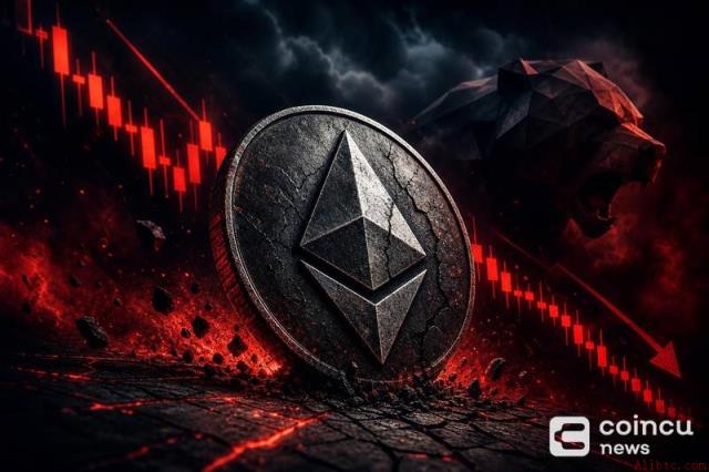 以太坊看跌形态剑指1600美元，BitMine亏损风险突破百亿美元大关
