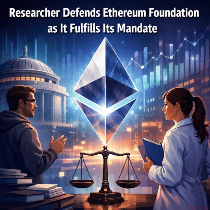 以太坊基金会履行职责引热议 研究员为其强力辩护