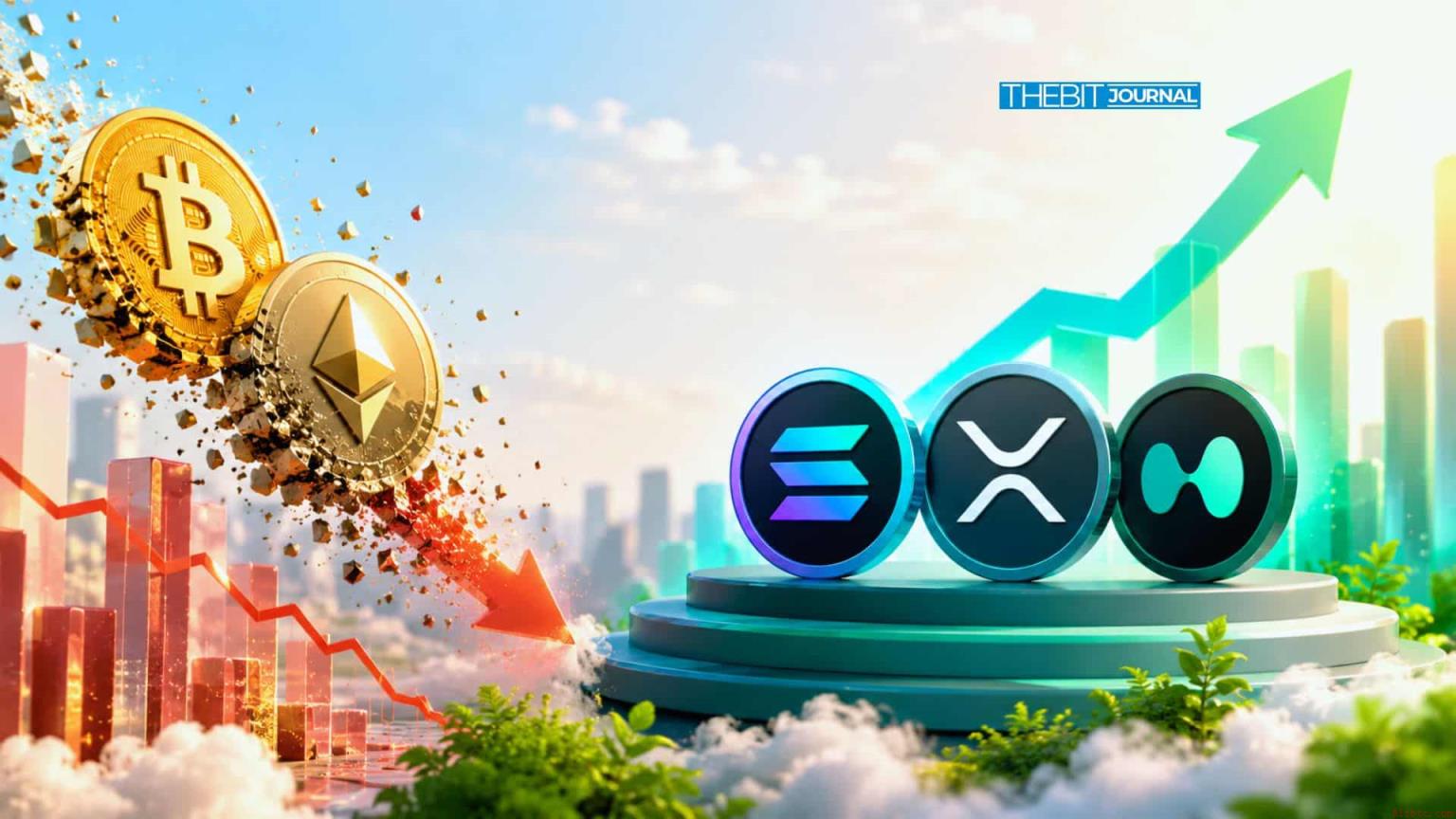 以太坊与比特币ETF资金外流，投资者转投HYPE、瑞波币和SOL