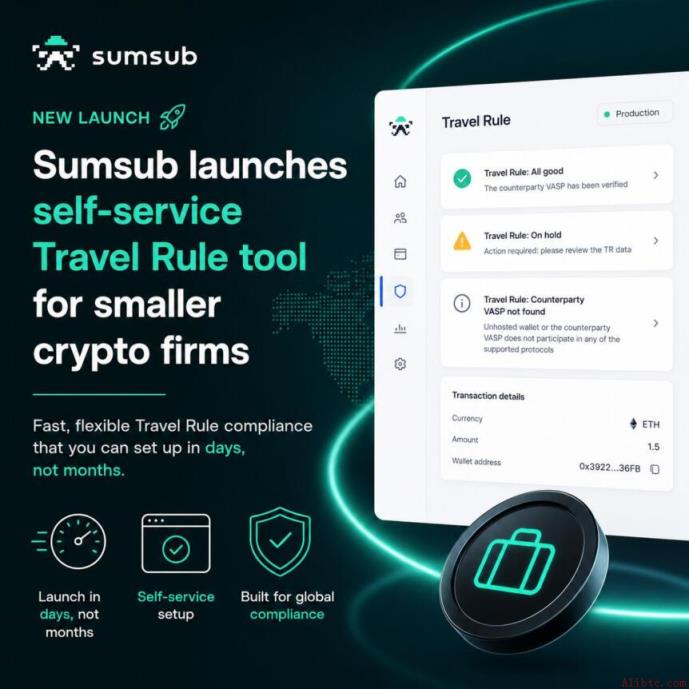 Sumsub为小型加密企业推出自助式旅行规则工具