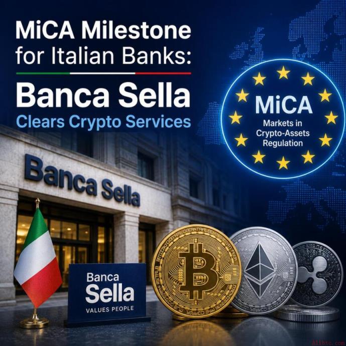 意大利银行迎来加密新里程：Banca Sella获准开展加密服务