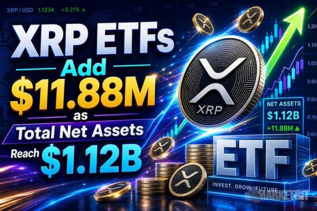 XRP ETF单日吸金1.18亿美元，总资产规模突破112亿美元