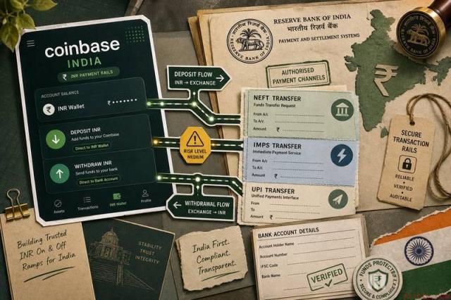 Coinbase宣布在印度开通直接卢比存取款通道