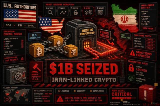 美国扣押伊朗10亿美元加密货币影响解析