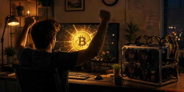 比特币矿工独力开采第951771区块，家用矿机收获约23.2万美元奖励