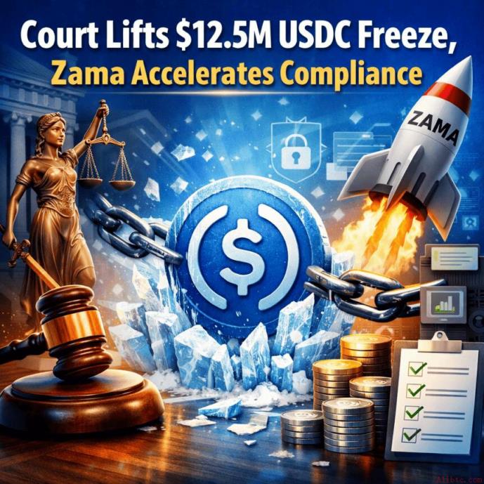 法院解除1250万美元USDC冻结，Zama加速合规进程