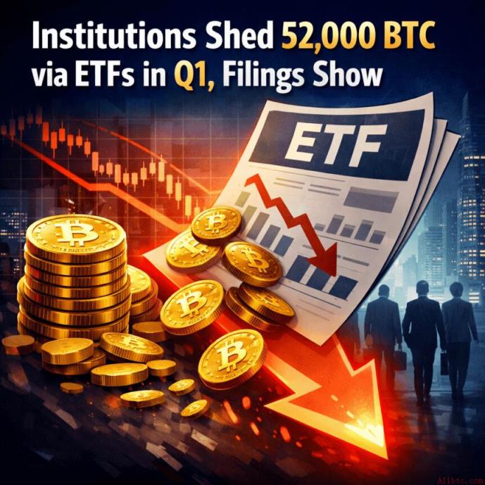 一季度申报显示机构通过ETF减持5.2万枚比特币