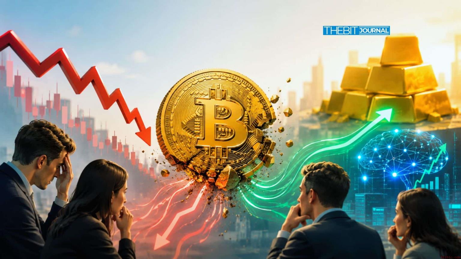 比特币价格暴跌加剧，清算与ETF资金外流推动BTC跌破62,000美元